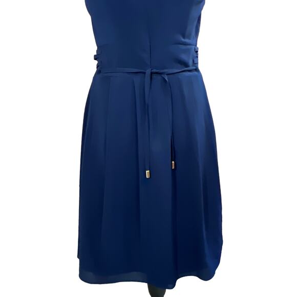 Kensie Sleeveless Short Fit & Flare Corset Dress Navy Blue Size 2 - Picture 4 of 11